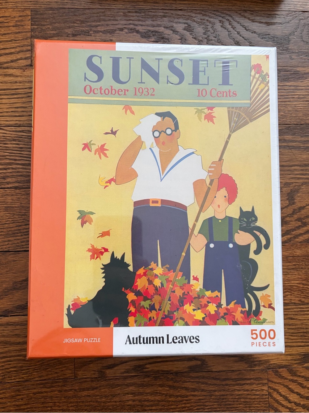 Sunset Magazine October 1932 Autumn Leaves 500 Pc Jigsaw Puzzle NEW